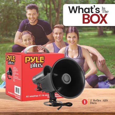 Pyle® All-Weather 5-In. 25-Watt PA Mono Extension Horn Speaker