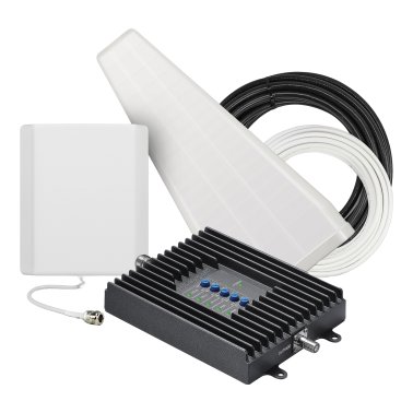 SureCall® Fusion4Home® Yagi/Panel Cell Phone Signal Booster Kit with Upgraded RG-11 Cable