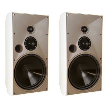 Proficient® Audio AW830 175-Watt 8-In. Outdoor 3-Way Speaker Set (White)