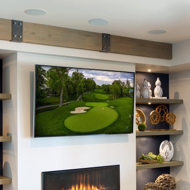 Proficient® Audio 6-1/2-In. 100-Watt Protege C626 2-Way In-Ceiling Speaker Pair with Graphite Woofer and Pivoting Silk-Dome Tweeter, 8 Ohms