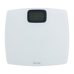 Taylor® Precision Products Pure White Digital Bathroom Scale, 440-Lb. Capacity