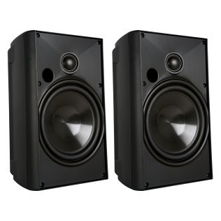 Proficient® Audio AW650 150-Watt 6.5-In. Indoor/Outdoor Speaker Set (Black)