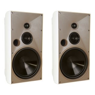 Proficient® Audio AW830 175-Watt 8-In. Outdoor 3-Way Speaker Set (White)