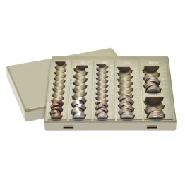 Nadex Coins™ 6-Compartment Coin Handling Tray (Beige)