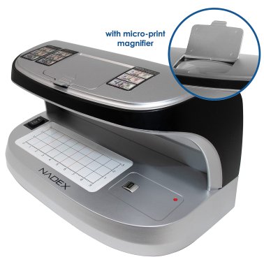 Nadex Coins™ V27 Desktop UV Counterfeit Detector with Micro Print Magnifier