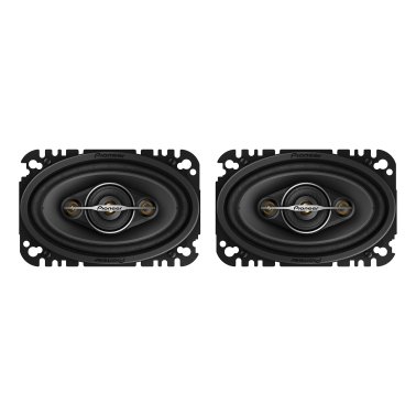 Pioneer® TS-A4671F 4-In. x 6-In. 210-Watt 4-Way Full-Range Coaxial Speakers Black, Max Power 2 Pack