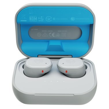 Skullcandy® Grind® In-Ear True Wireless Stereo Bluetooth® Earbuds with Microphone (Light Gray / Blue)