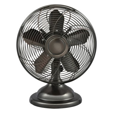 Optimus F-6212A 3-Speed 60-Watt 12-In. Portable Retro Oscillating Table Fan