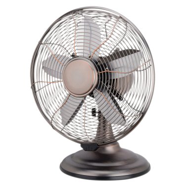 Optimus F-6212A 3-Speed 60-Watt 12-In. Portable Retro Oscillating Table Fan