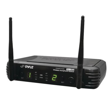 Pyle® Premier Series Professional UHF Wireless Microphone System with 2 Body Packs, 2 Lavaliers, and 2 Headsets