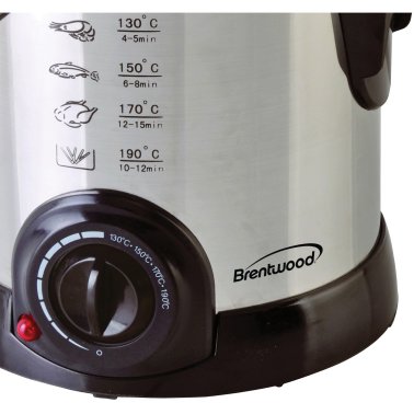 Brentwood® 1-Liter Stainless Steel Electric Deep Fryer