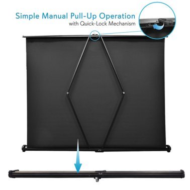 Pyle® Retractable Pull-out-Style Manual Projector Screen (50 In.)