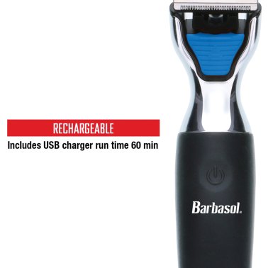 Barbasol® Men's Rechargeable Power Single Blade with Adjustable Dial