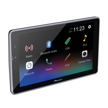 Pioneer® DMH-T450EX 9-In. Car Stereo Head Unit, Double-DIN with Floating WSVGA Touch Screen