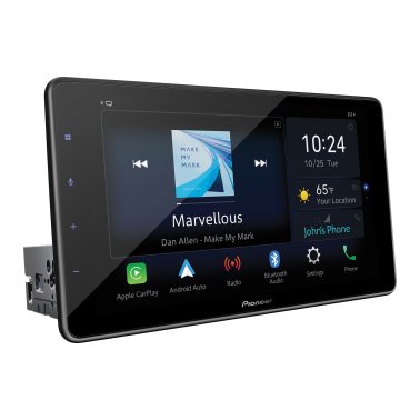 Pioneer® DMH-WT3800NEX 9-In. Car Stereo Head Unit, Single-DIN with Floating WSVGA Touch Screen