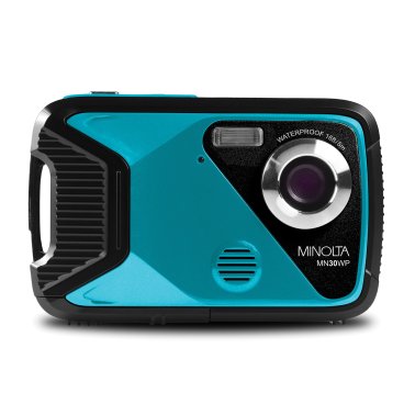 Minolta® MN30WP Waterproof 4x Digital Zoom 21 MP/1080p Digital Camera (Teal)