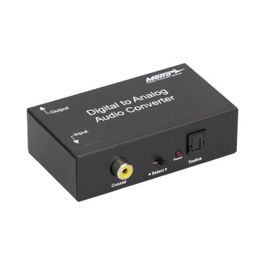 Metra® Digital TOSLINK®/Optical SPDIF to RCA Audio Converter