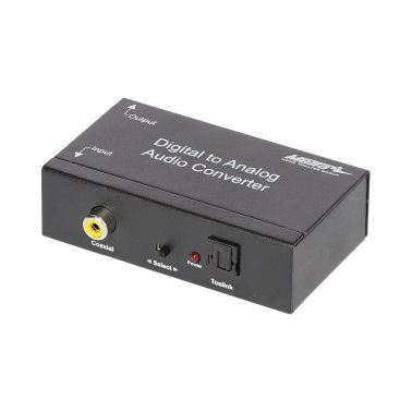 Metra® Digital TOSLINK®/Optical SPDIF to RCA Audio Converter