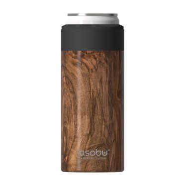 ASOBU® Slim Can Insulated Cooler Sleeve, 12-Oz. Capacity (Wood)