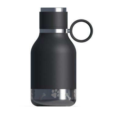 ASOBU® 33-Oz. Insulated Water Bottle with Removable Dog Bowl (Black)