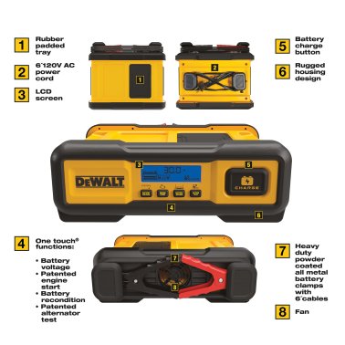 DEWALT® DXAEC100 Professional 100-Amp Engine Jump Starter and 3-Amp Maintainer