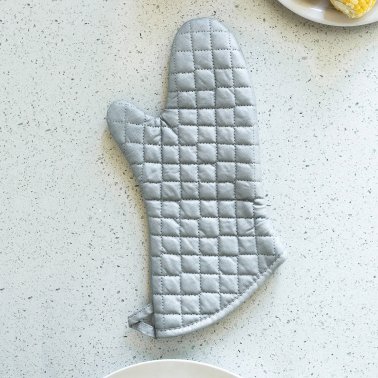 Better Houseware Silver Silicone Oven and BBQ Mitt