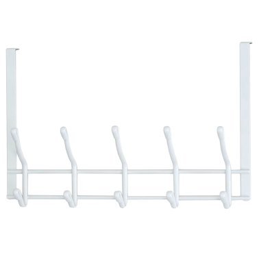 Better Houseware White 2-Tier Over-Door Hook Rack