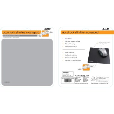 Allsop® Accutrack Slimline Mouse Pad (Silver)