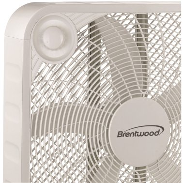 Brentwood® Kool Zone F-20S 3-Speed 60-Watt 20-In. Box Fan (White)