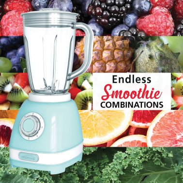 Brentwood® 2-Speed Retro Blender with 50-Ounce Plastic Jar