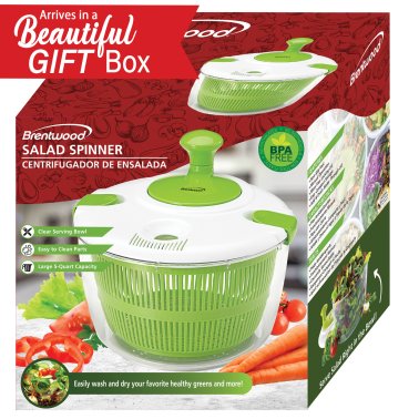 Brentwood® Salad Spinner with 5-Qt. Serving Bowl
