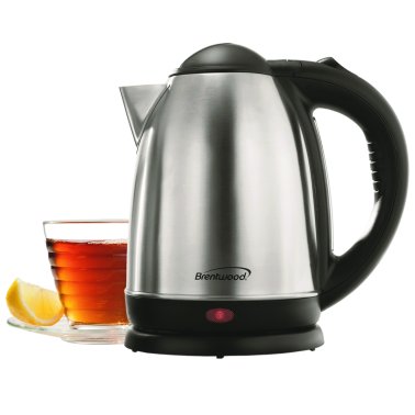 Brentwood® Stainless Steel Electric Cordless Tea Kettle (1.7 L)