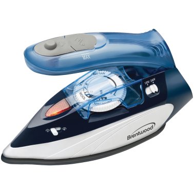 Brentwood® Dual-Voltage Nonstick Travel Steam Iron