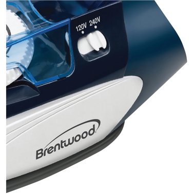 Brentwood® Dual-Voltage Nonstick Travel Steam Iron