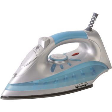 Brentwood® Full-Size Nonstick Steam Iron (Silver)