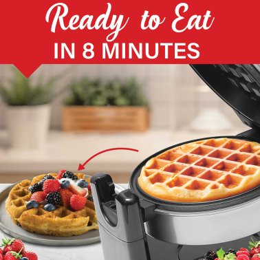 Brentwood® TS-231S Electric Belgian Waffle Maker, Silver