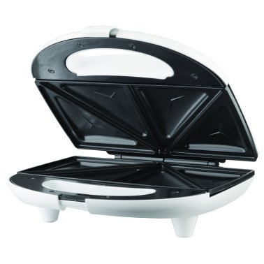 Brentwood® Nonstick Compact Dual Sandwich Maker (White)