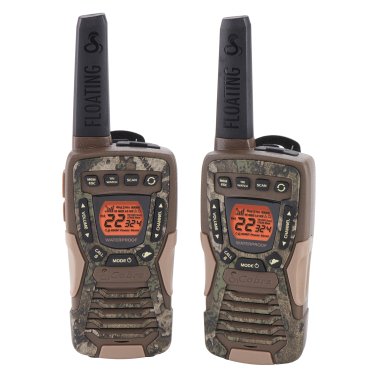 Cobra® ACXT1035R FLT Floating Waterproof 37-Mile-Range 2-Way Radios, 2 Pack (Camouflage)