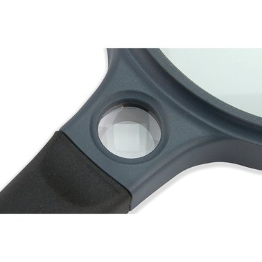 CARSON® SureGrip™ 2x Soft-Grip Magnifier with 11.5x Spot Lens
