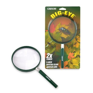 CARSON® 5" BigEye™ 2x Round Hand Magnifier