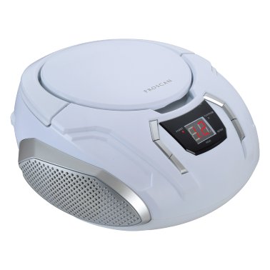 Proscan® CD/Radio Boom Box, PRCD261 (White)