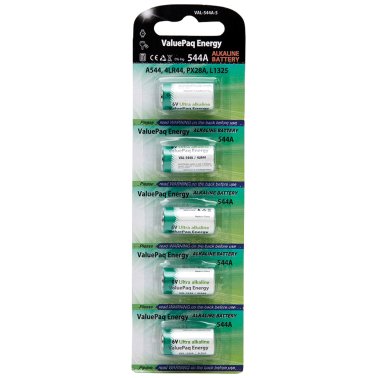 Dantona® ValuePaq Energy 544A Alkaline Cylindrical Cell Batteries, 5 pk