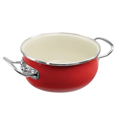 Vita® Enamel-on-Steel Covered Dutch Oven (6 Quart; Red)