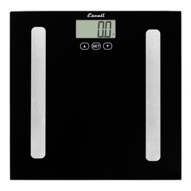 Escali® 400-Pound-Capacity Body-Analyzing Glass Bathroom Scale