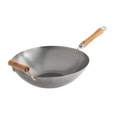 Joyce Chen® Classic Series 14-In. Carbon Steel Wok with Birch Handles