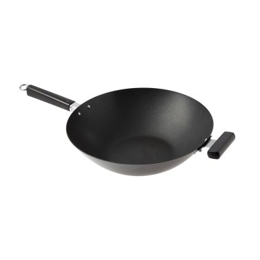 Joyce Chen® Professional Series Carbon Steel Excalibur® Nonstick Wok with Phenolic Handles, 14-In.