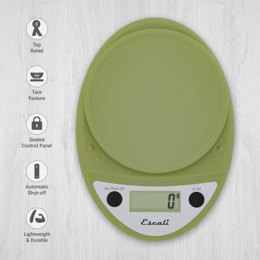 Escali® Primo Digital Kitchen Scale (Tarragon Green)