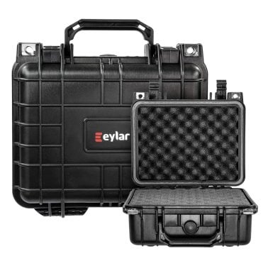 Eylar® SA00022 Small Waterproof and Shockproof Gear and Camera Hard Case with Foam Insert (Black)