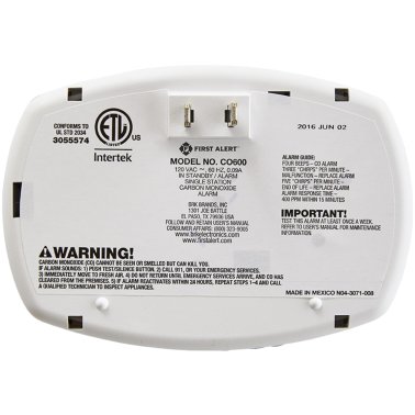 First Alert® Plug-in Carbon Monoxide Alarm