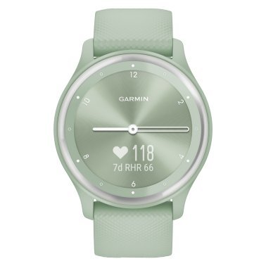 Garmin® vívomove® Sport Smartwatch with Silicone Band (Cool Mint)